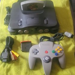 Original Nintendo 64 Console With Super Mario 64 & Original Expansion Pack(GOOD)
