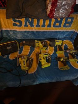 Ryobi 18V ONE+ Power Tool Set with Bluetooth Speaker