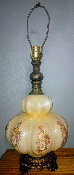 1950's Bubble Glass Table Lamp
