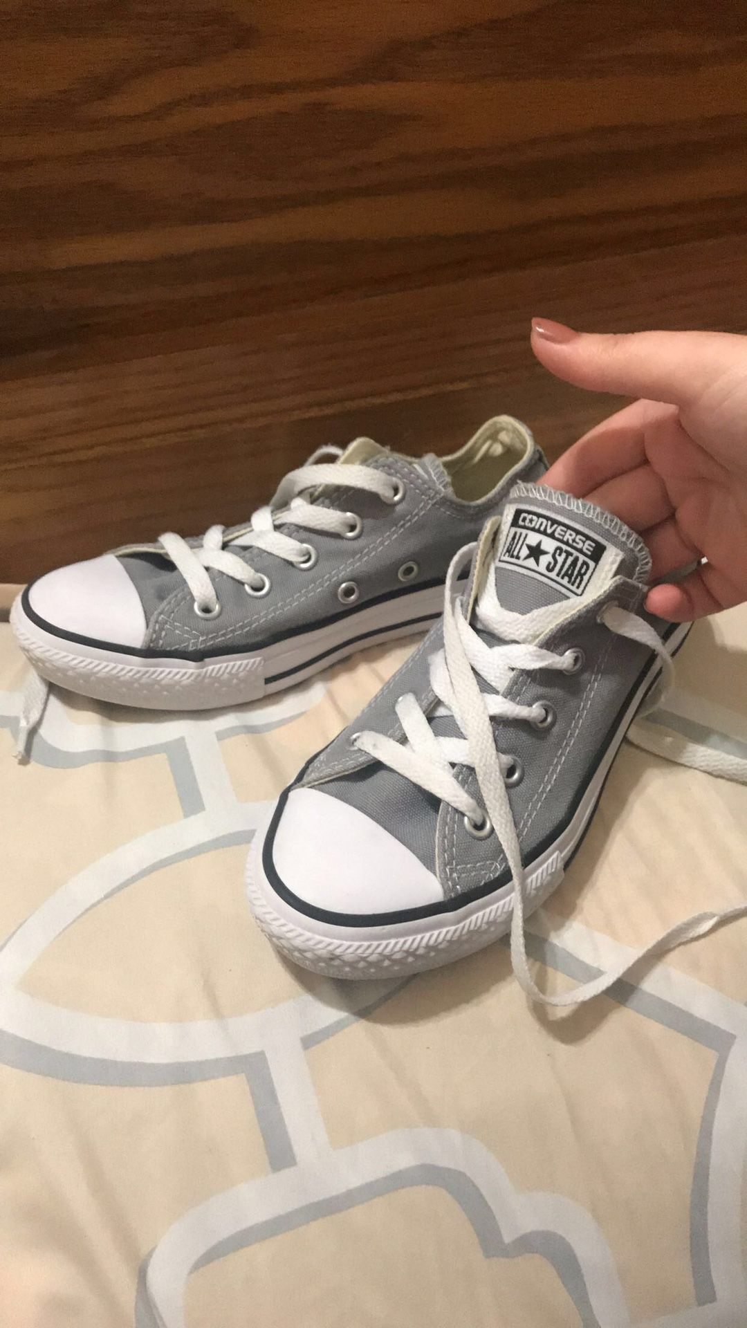Kids grey Converse size 1