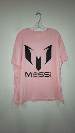 Messi 2XL T-SHIRT pink Soccer Excellent Condition Cash Only