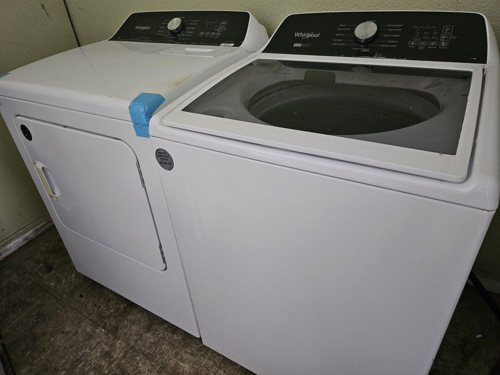 2022 Whirlpool Washer And Electric Dryer Matching Set Working Perfectly Fine Very Clean Super Capacity I Can Deliver To You 90 Days Warranty 