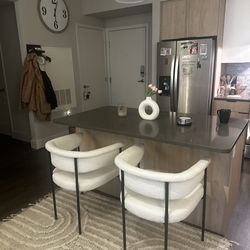 Crate & Barrel Boucle Chairs (Dupe)