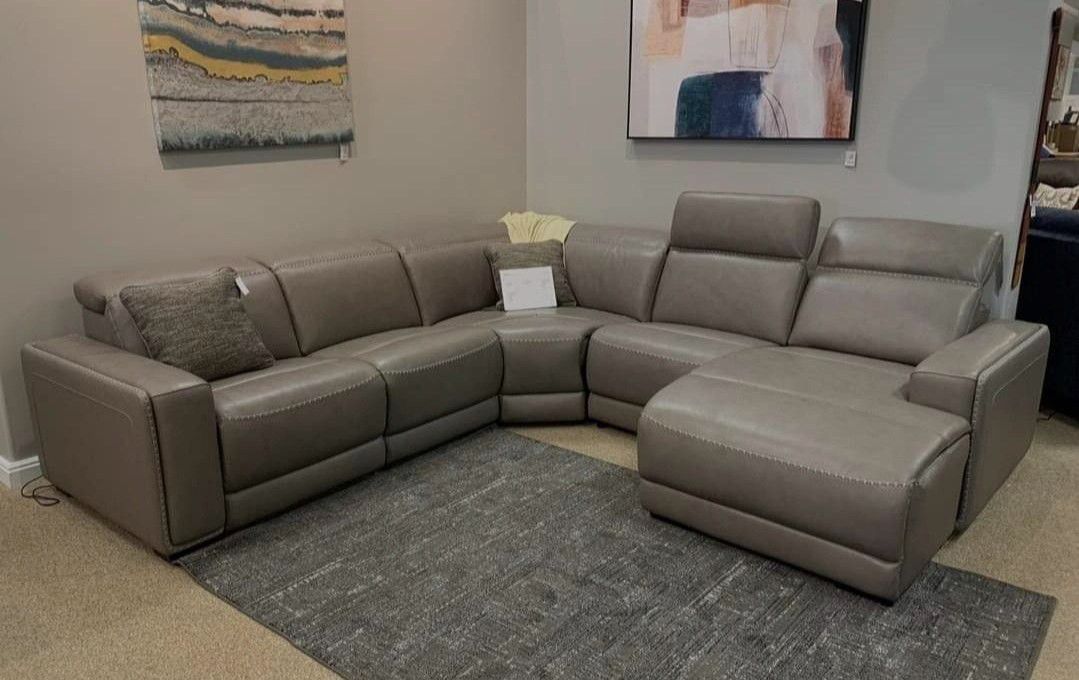 🍄 Correze Power Reclining Sectional | Recliner Sofa | Leather Recliner| Loveseat | Couch | Sofa | Sleeper| Living Room Furniture| Garden Furniture 