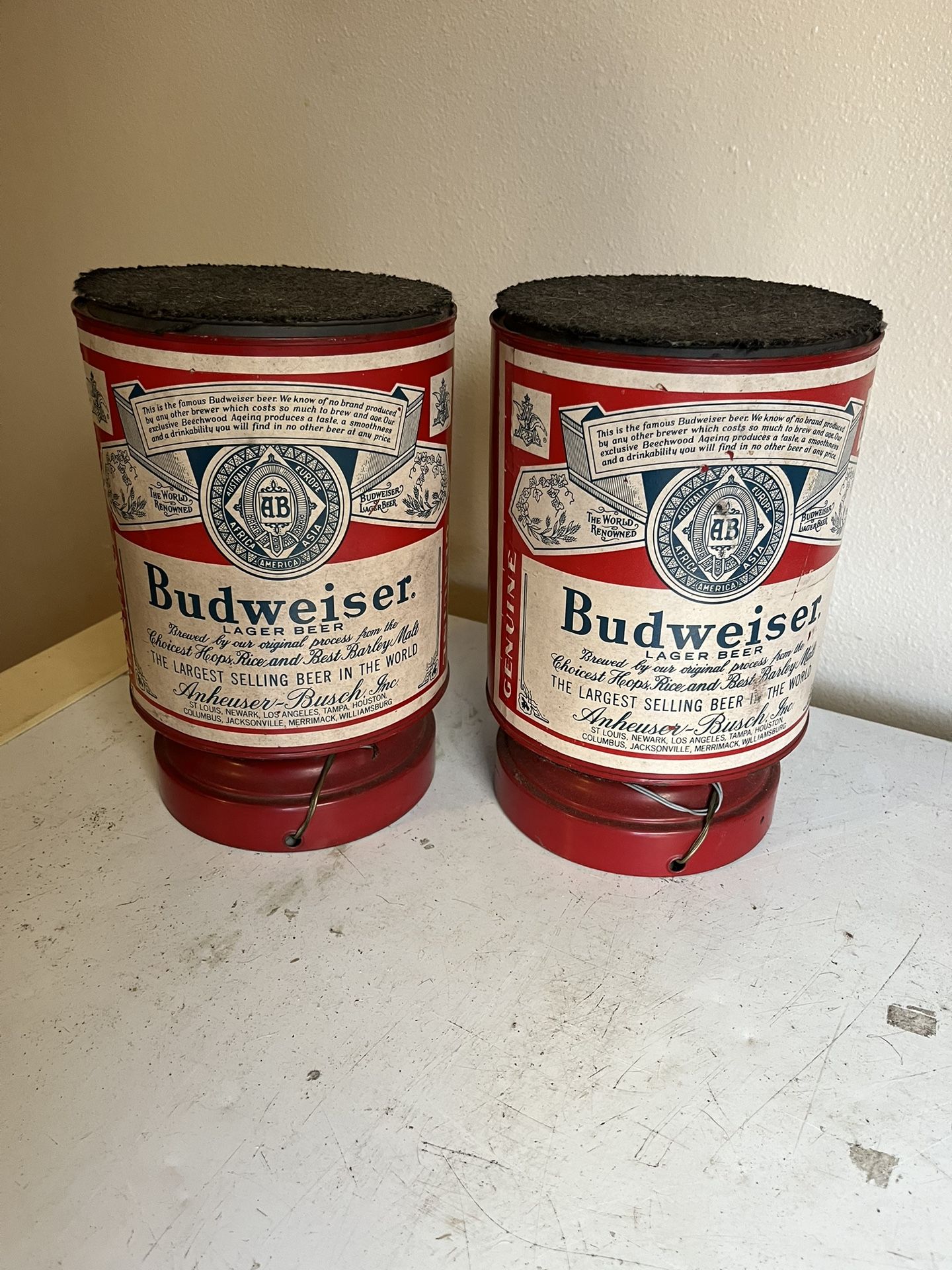 Vintage Budweiser Speakers