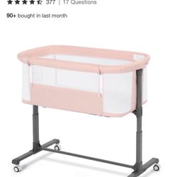 NEW, PINK Kinder King Portable Baby Bassinet 