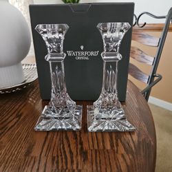 Waterford Lismore 8" candlesticks