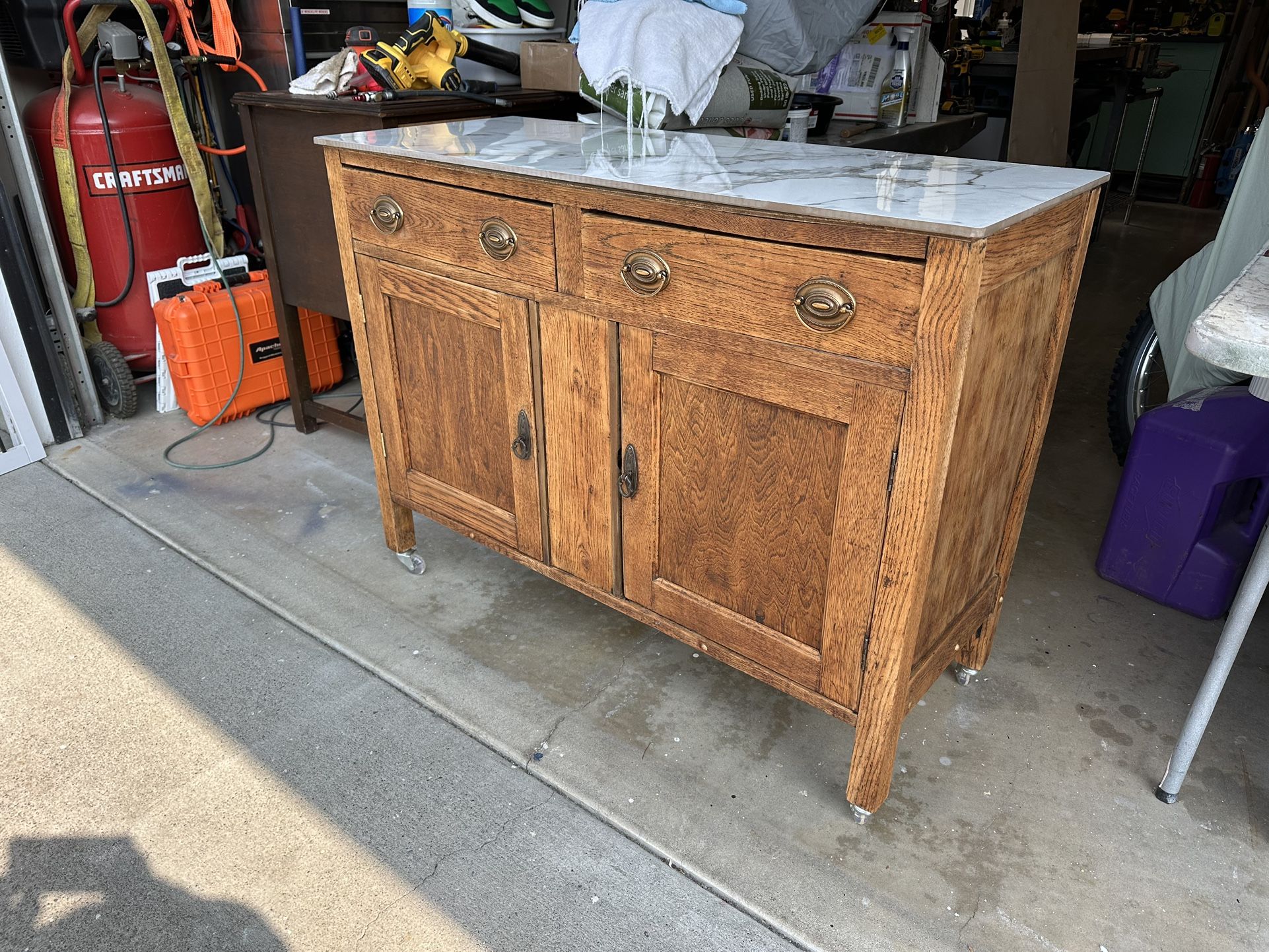 Custom Rolling island 45.5”x18.5”x35”