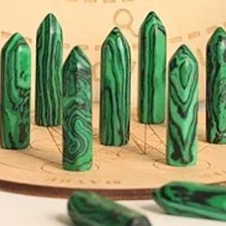 Malachite Gemstone Tower Collectable 