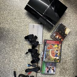 RARE Backwards Compatible Sony PlayStation 3 60GB Plus Games