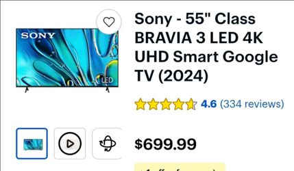 55in Sony tv New in box