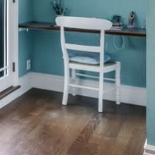 Wooden Desk Chair W/ Woven Wicker Seat - Great condition! 