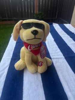 Raising Cane's Cane Plush Puppy with Sunglasses