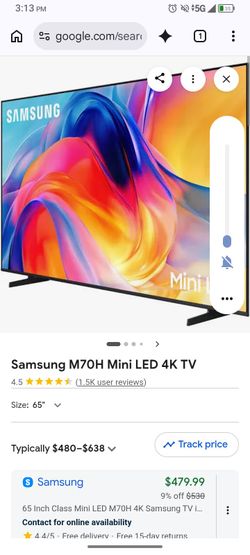 Samsung 65 inch TV brand new only a week old