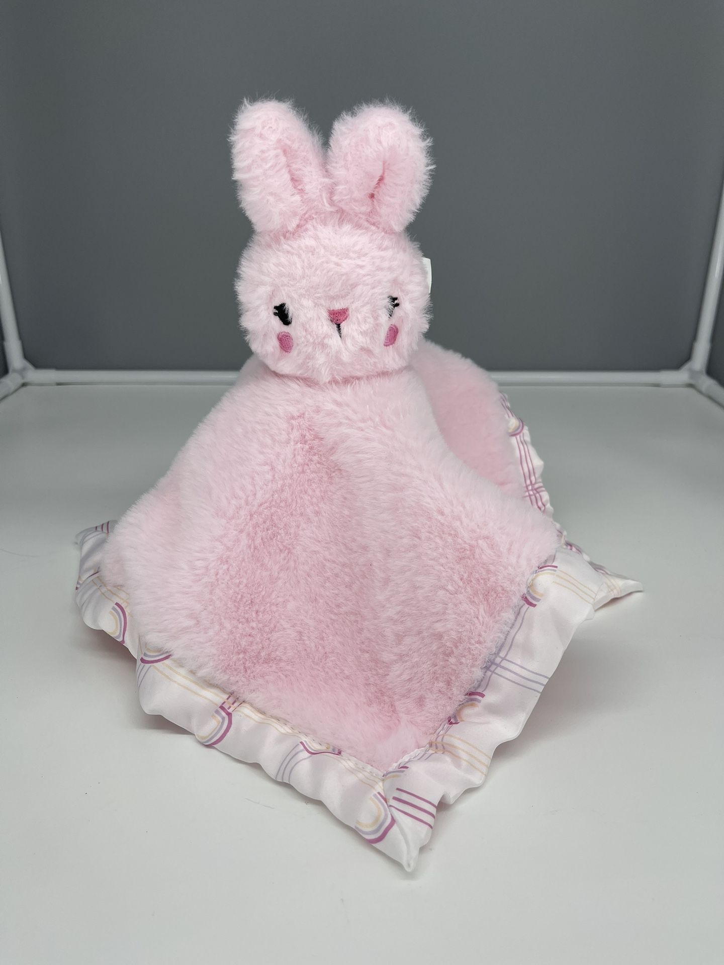 Parent's Choice Pink Bunny Rabbit Plush Baby Security Blanket Lovey