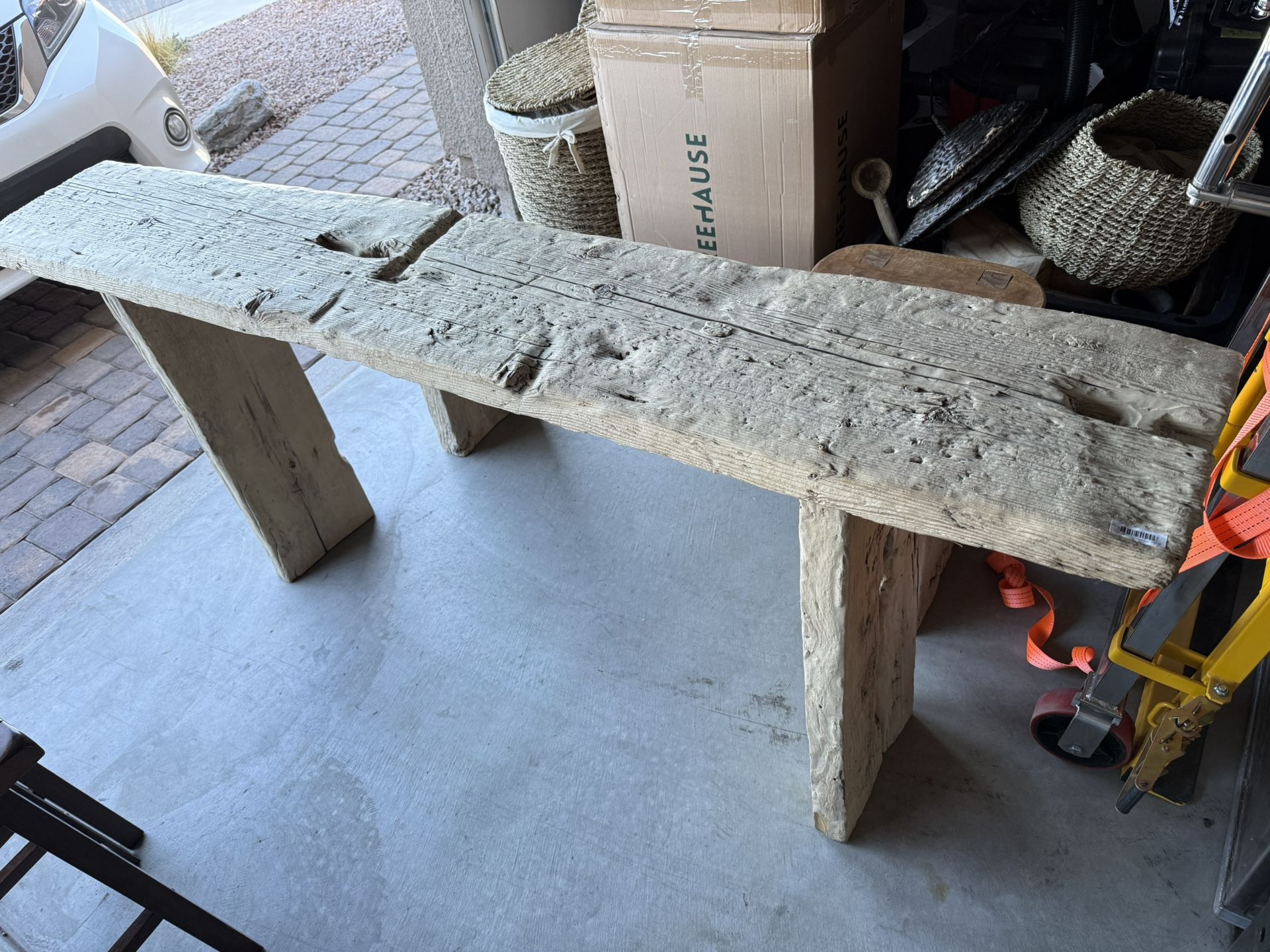 Olive Atelier Primitive Elm Console Table L