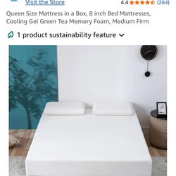 Queen size memory foam mattress 