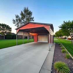 🔥 18x30 Shed Gal Enclosed Carport – Built Tough + Installed!