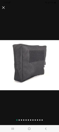 NEW BLACK TACTICAL MOLLE POUCH, EDC MULTI-PURPOSE BAG, IFAK, UTILITY PACK 6.5X6"