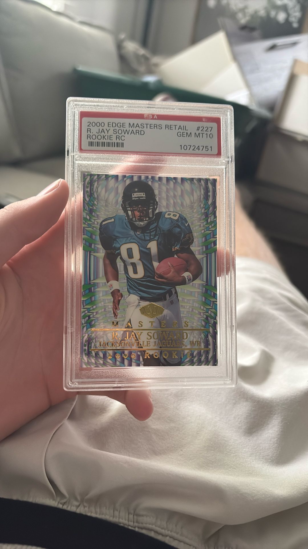 R. Jay Soward 2000 Edge Masters Retail Rookie Psa 10
