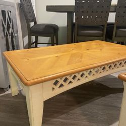 Coffee Table & 2 End Tables Real Wood