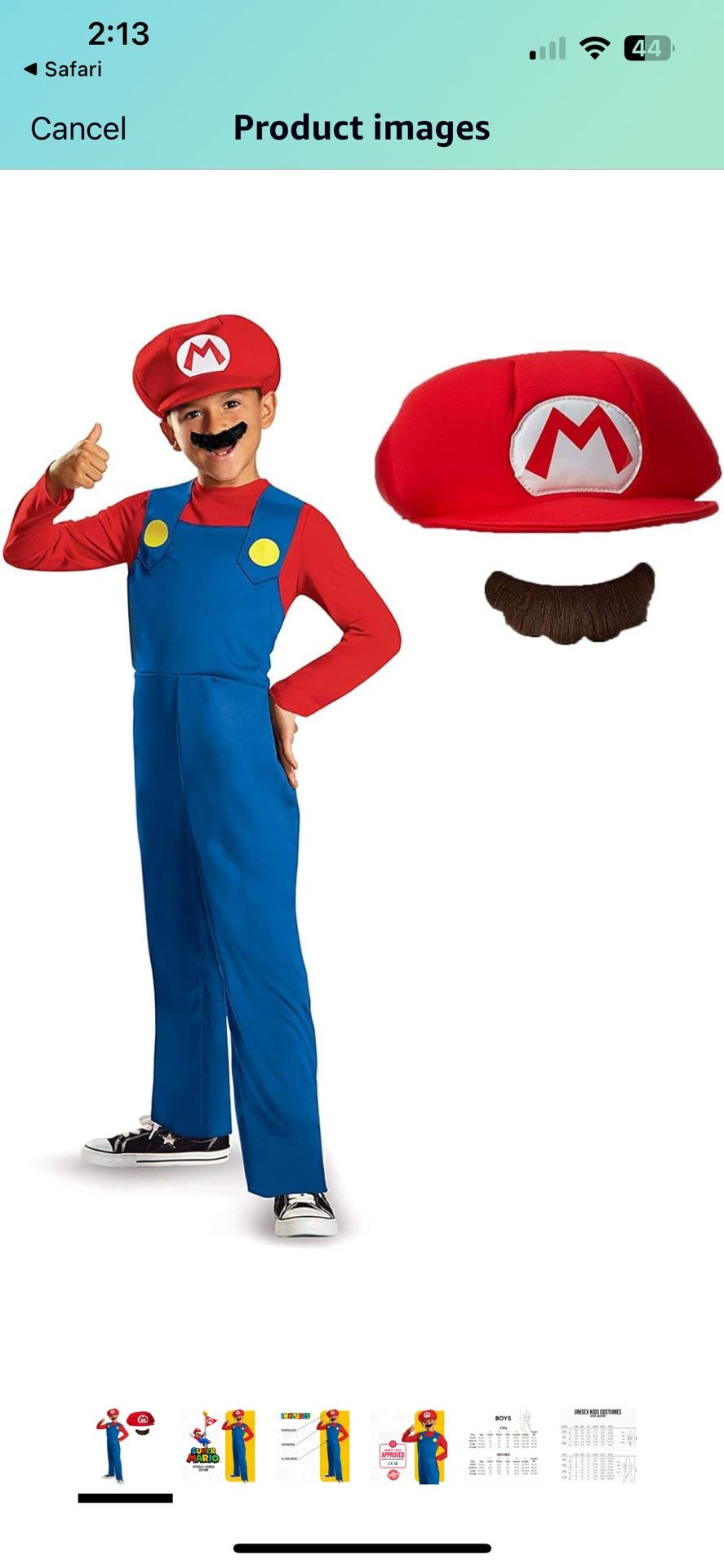 Mario Costume