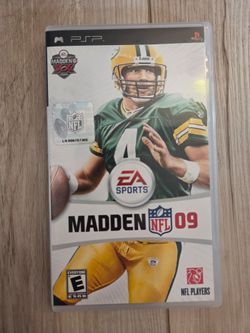Madden NFL 09 PlayStation Portable UMD Video Game featuring Brett Favre