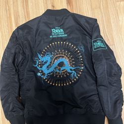 RAYA And The LAST DRAGON Movie Promo Walt Disney Bomber Jacket XL All Stitched