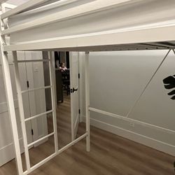 White Loft Bed (Twin)