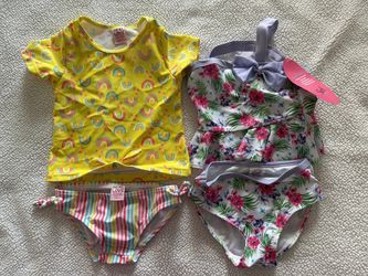 Girls' Swimsuit Set - Real Love 3T-4T