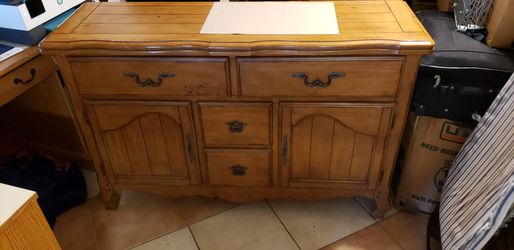 2 Piece Antique Wooden Cabinet