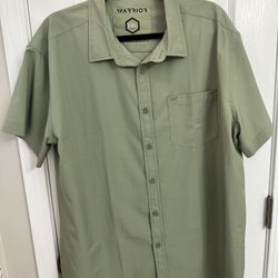 WARRIOR CAMOS 2XL Men’s Short Sleeve Solid DNC Button Down