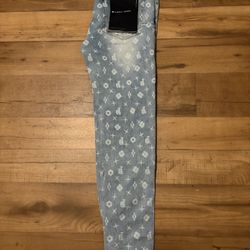 “BLACK TAG MADE IN ITALY PURPLE JEANS”