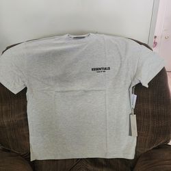 Essentials Fear of God T-Shirt Light Oatmeal Size Large