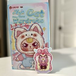 Baby Three Cat Wardrobe Plushie Keychain