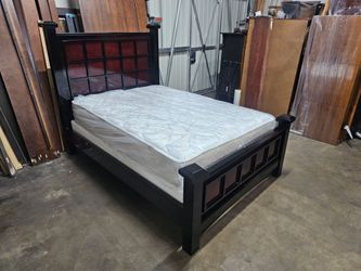 Queen bed and mattress