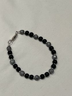 Druzy and matte black onyx