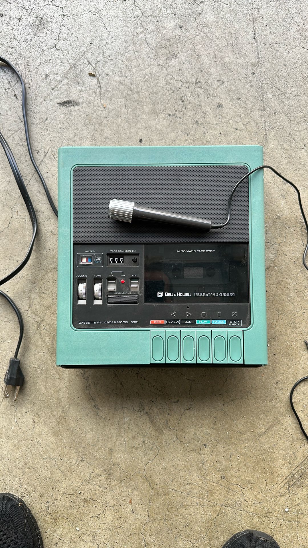 Bell And Howell Educator Series Cassette Recorder Model 3091