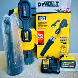 Brand new Dewalt FLEXVOLT 60V MAX 125 MPH 600 CFM Brushless Cordless Battery Powered Blower Kit with (1) FLEXVOLT 9Ah Battery & Charger