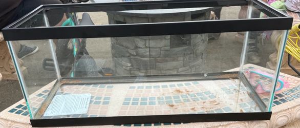 Glass Aquarium Tank with Black Frame