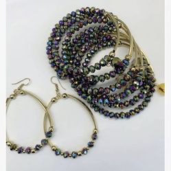 Spiral Bracelet Set Gold Plated