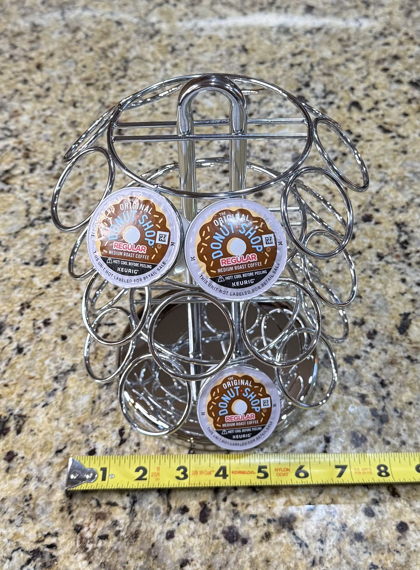 K-cup Carousal Holds 27 Pods. 