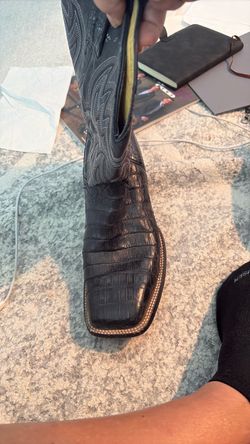 Caymen Crocodile square toe Cowboy boots