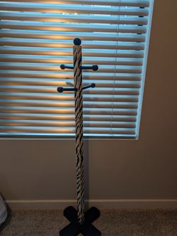 Zebra hat/coat rack stand
