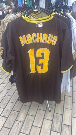 Size Small, Medium, Large, And XL.        Nike Machado San Diego Padres Brown MLB Baseball Jersey
