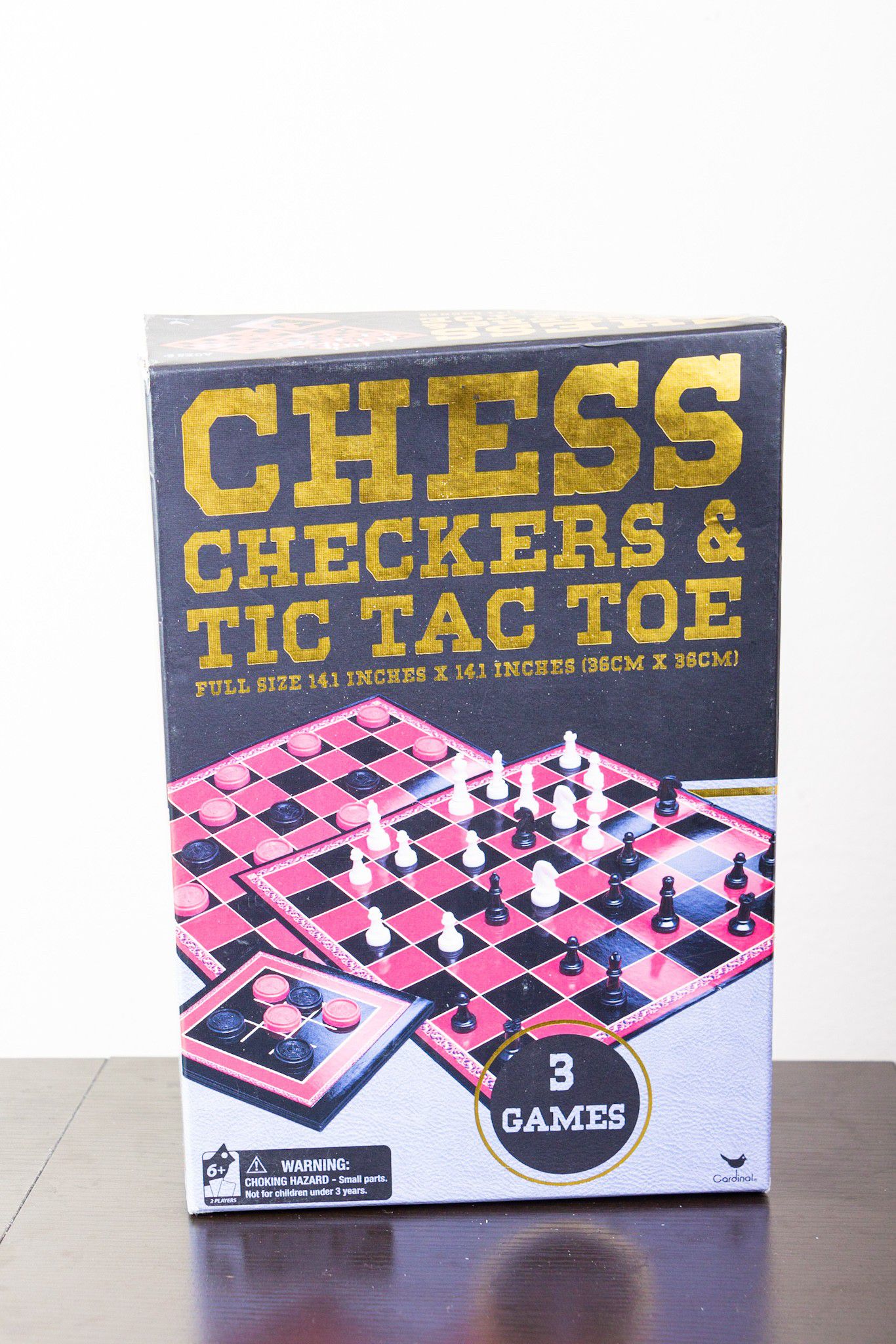 Chess Checkers and Tic-Tac-Toe board game Set