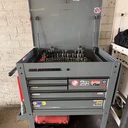 U.S. GENERAL 30 in., 5-Drawer Mechanics Cart, Slate Gray
