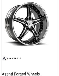 Asanti 4 wheels with tires