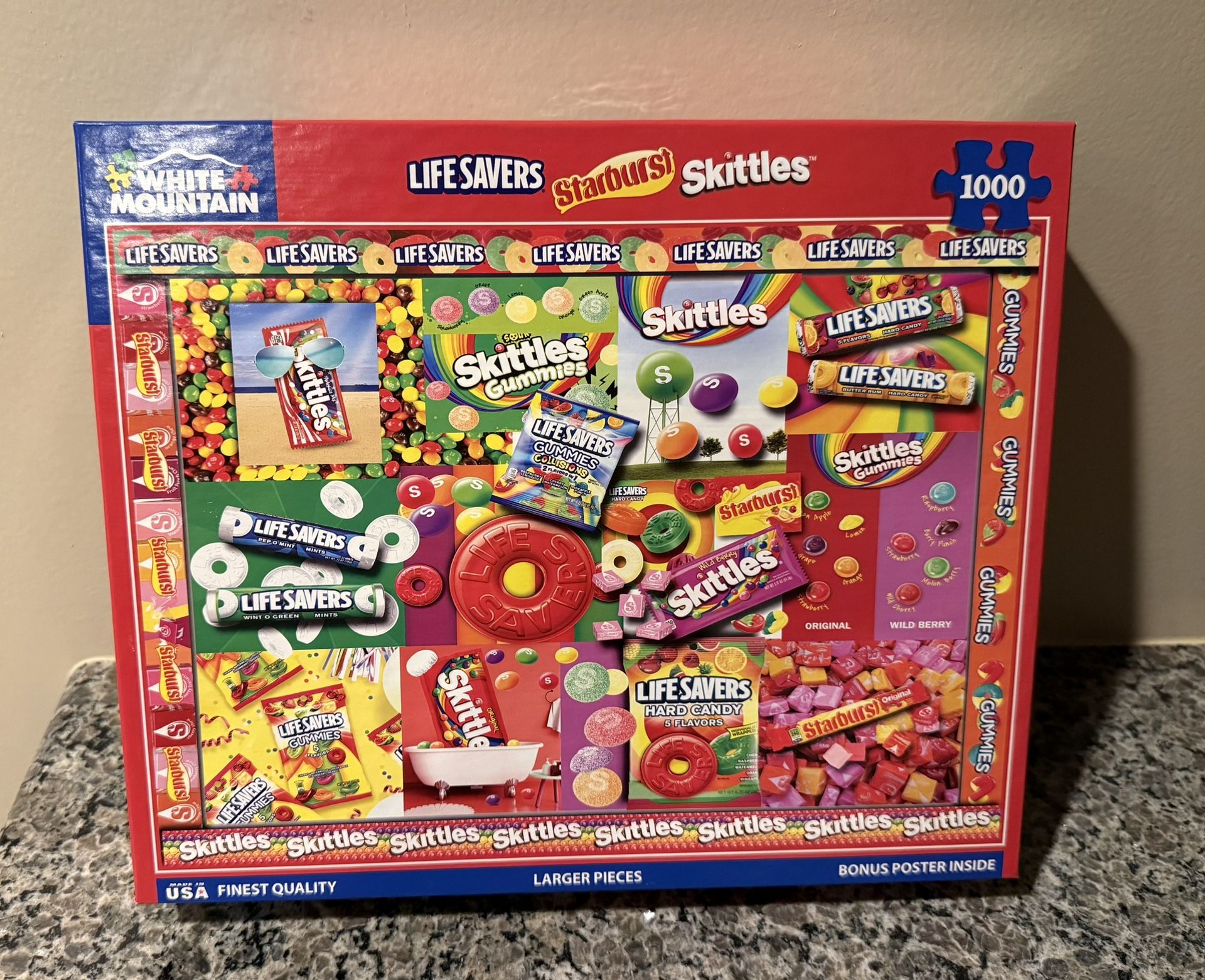 White Mountain Skittles, Starburst, Life Savers Puzzle