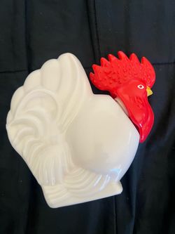 Vintage Avon Country Kitchen Rooster Milk Glass Decanter – Perfect retro Farmhouse Decor